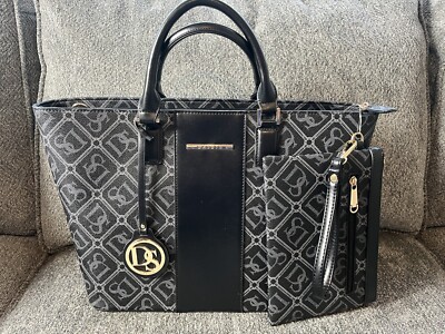 Dasein Bag With Rare DS Design Printed Tote Style Purse And Matching Wallet NWT