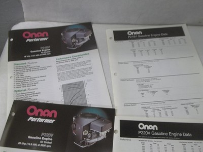 Onan gasoline engine P218V P220V E125V brochure