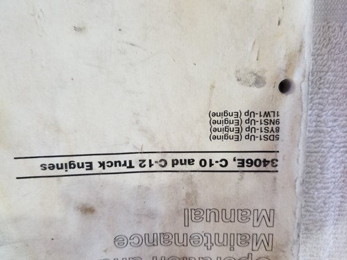 Caterpillar Operation and Maintenance Manual