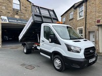2022 Ford Transit TIPPER 2.0 TDCI 130 PS TWIN WHEEL LOW MILES AIR CON FSH Tipper