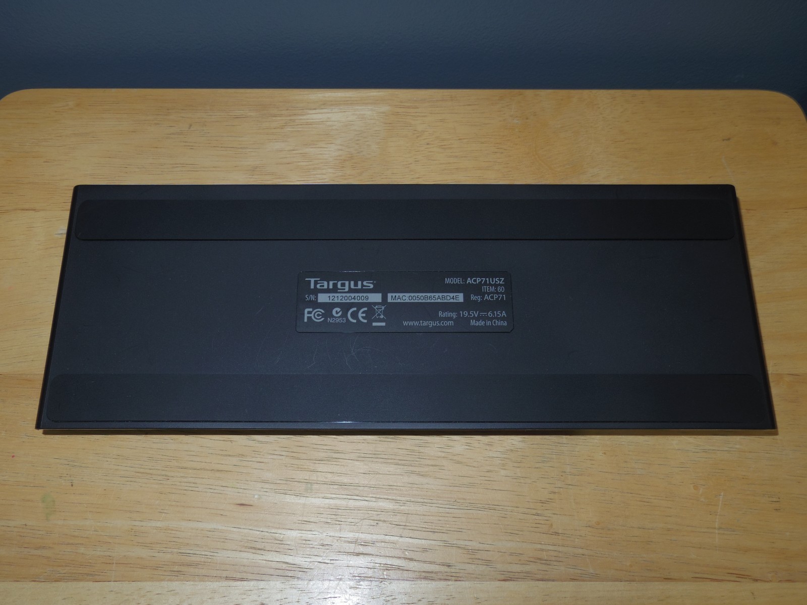 Targus Power Tip ACP71USZ SuperSpeed HDMI USB Docking Station 60 - Missing 1 Tip