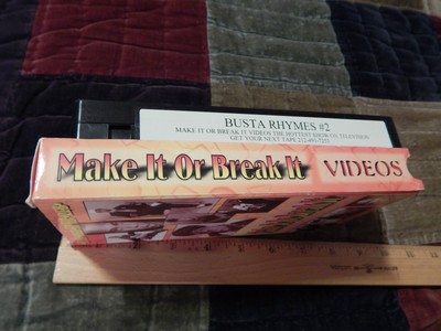 Make It or Break It Videos - BUSTA RHYMES (VHS) Hip-Hop_R&B (FREE SHIP.) OOP