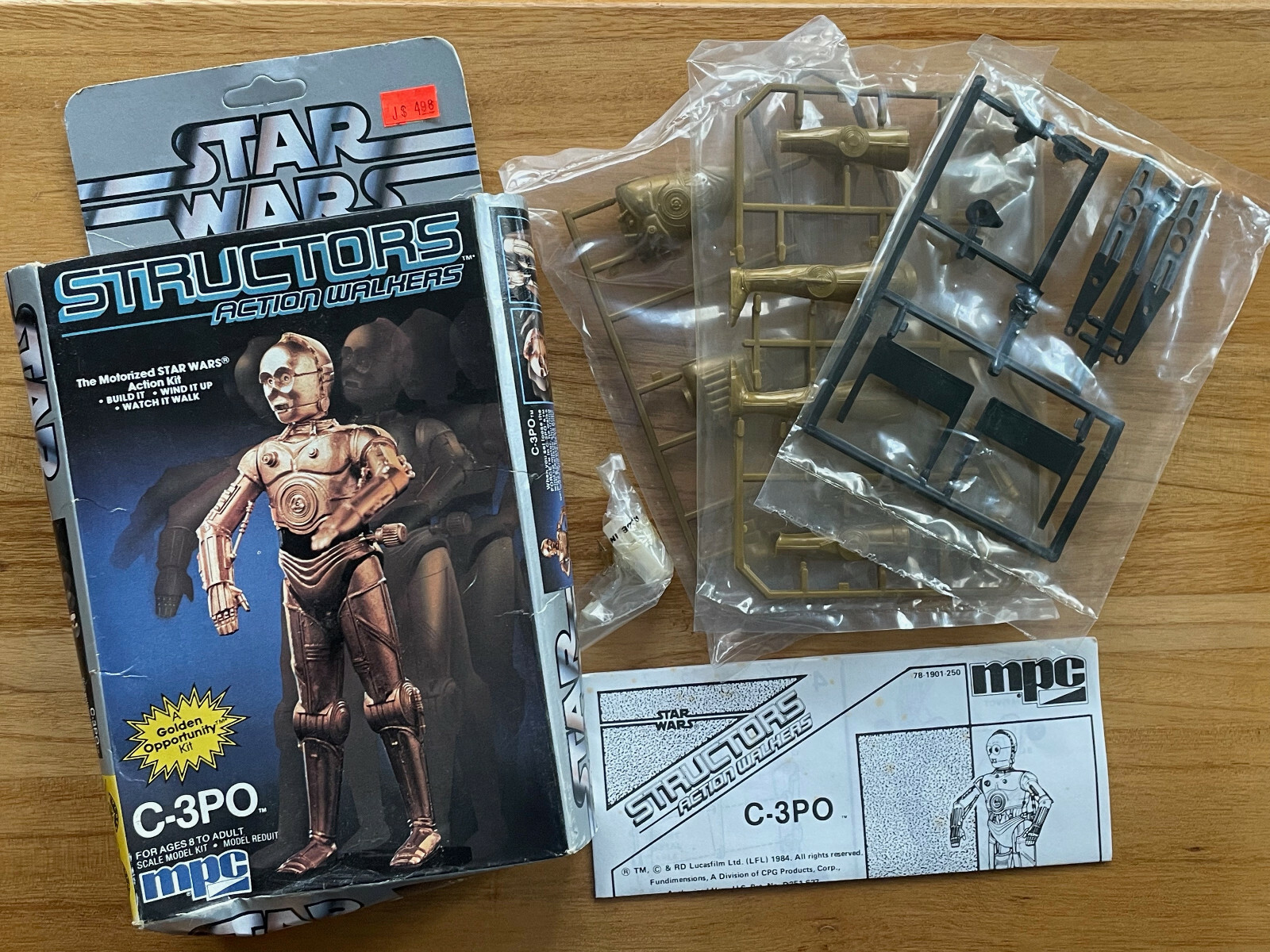 1984 スターウォーズ c-3poモデルキット C-3PO - Structors Action Walkers Model Star Wars - 1984