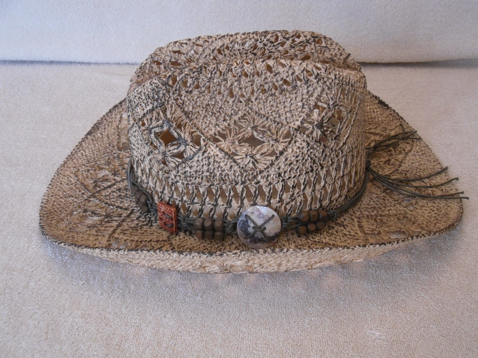 Sun 'N' Sand Summer Beach Western Hat 7 3/8 - 7 1/2  Mexico