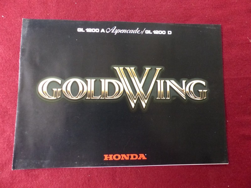 Prospectus  Moto : Honda  Goldwing Gl 1200 A  Aspencade & Gl 1200 D  / AnnÃ©Es 90