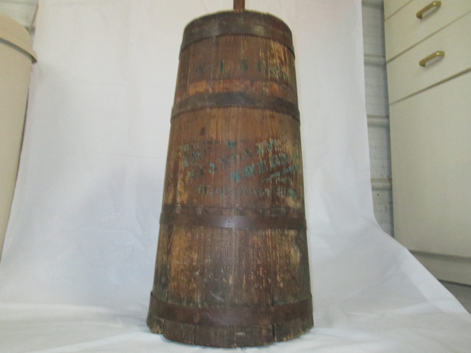 Antique Standard Churn Co, Butter Churn, 5 Gallon, With Dasher