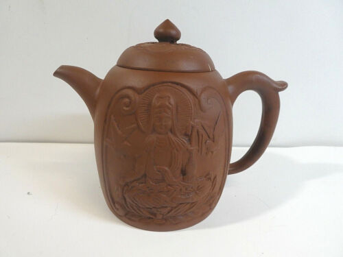 Vintage Chinese Yixing Zisha Kwan Yin Teapot