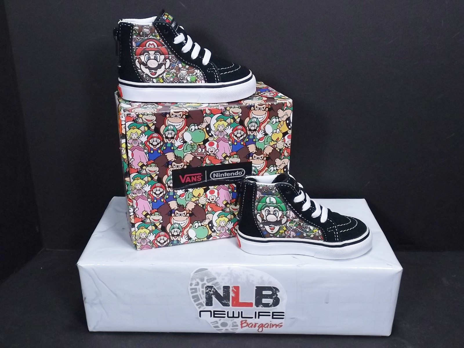 super mario vans toddler size 9