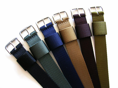 NATO ® 1pc RAF Heavy Nylon single pass Pilot sport watch band strap IW SUISSE 