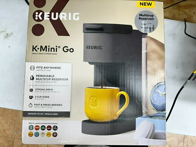 Keurig K-Mini Go Single-Serve K-Cup Pod Coffee Maker Gray NEW