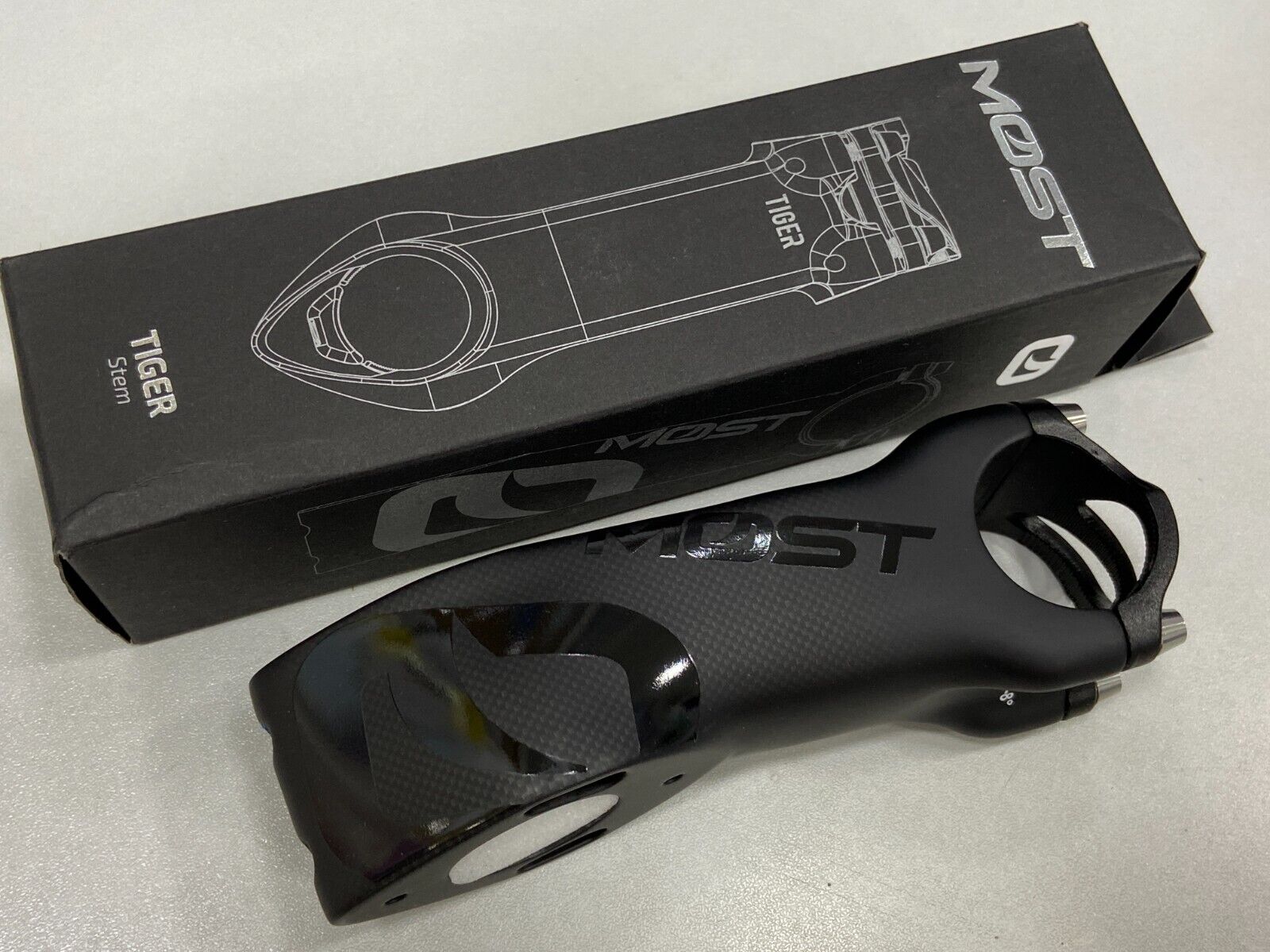 Pinarello Most Tiger Ultra Aero 1K TiCR Carbon Bicycle Stem Pinarello Most Tiger Ultra Aero 1K TiCR Carbon Bicycle Stem