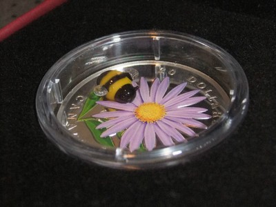 LOT of 7 - $20 SILVER COINS/ CANADA VENETIAN GLASS -2011 LADYBUG TO 2015 Turtle