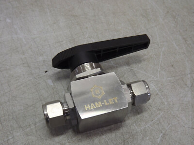 HAM-LET Stainless Steel 1/2 straight 2-way ball valve H6800SSL1/2PSS New 