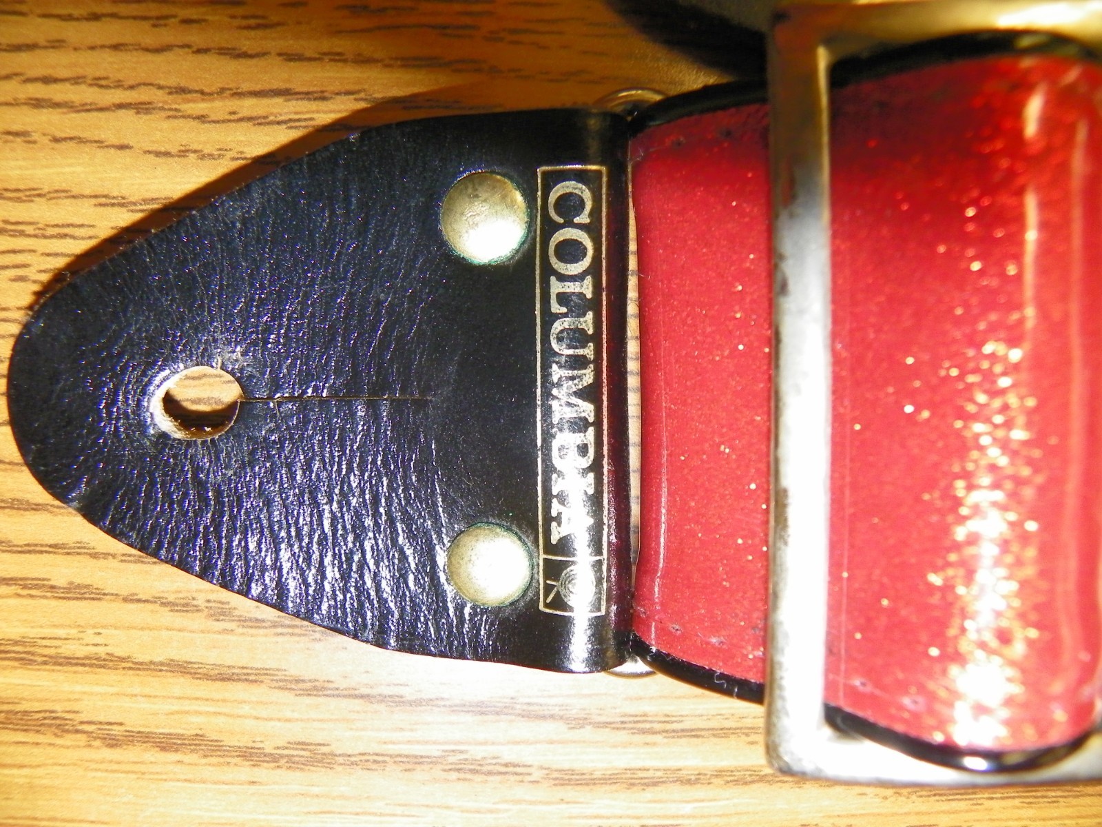 1960's*COLUMBIA RECORDS*GUITAR-BASS STRAP*RED SPARKLE*EXCELLENT CONDITION*51