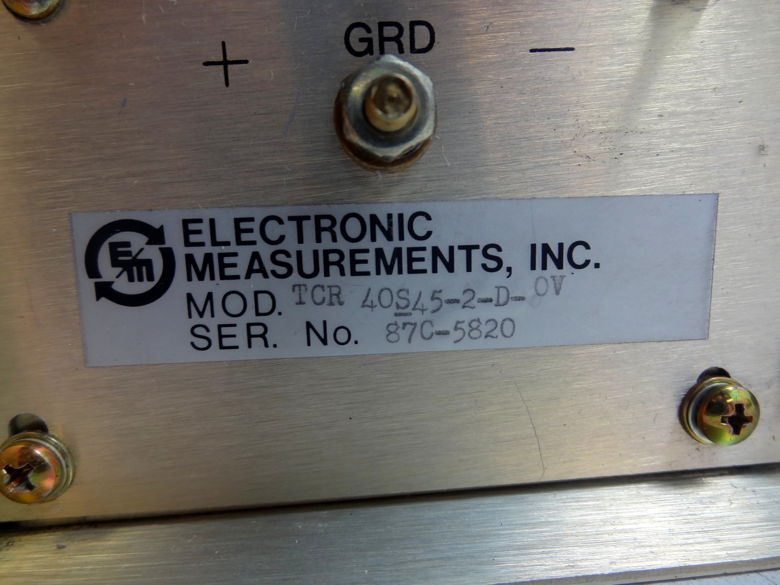 Lambda EMI Electronic Measurements TCR 40S45-2-D-0V High Current Power Supply