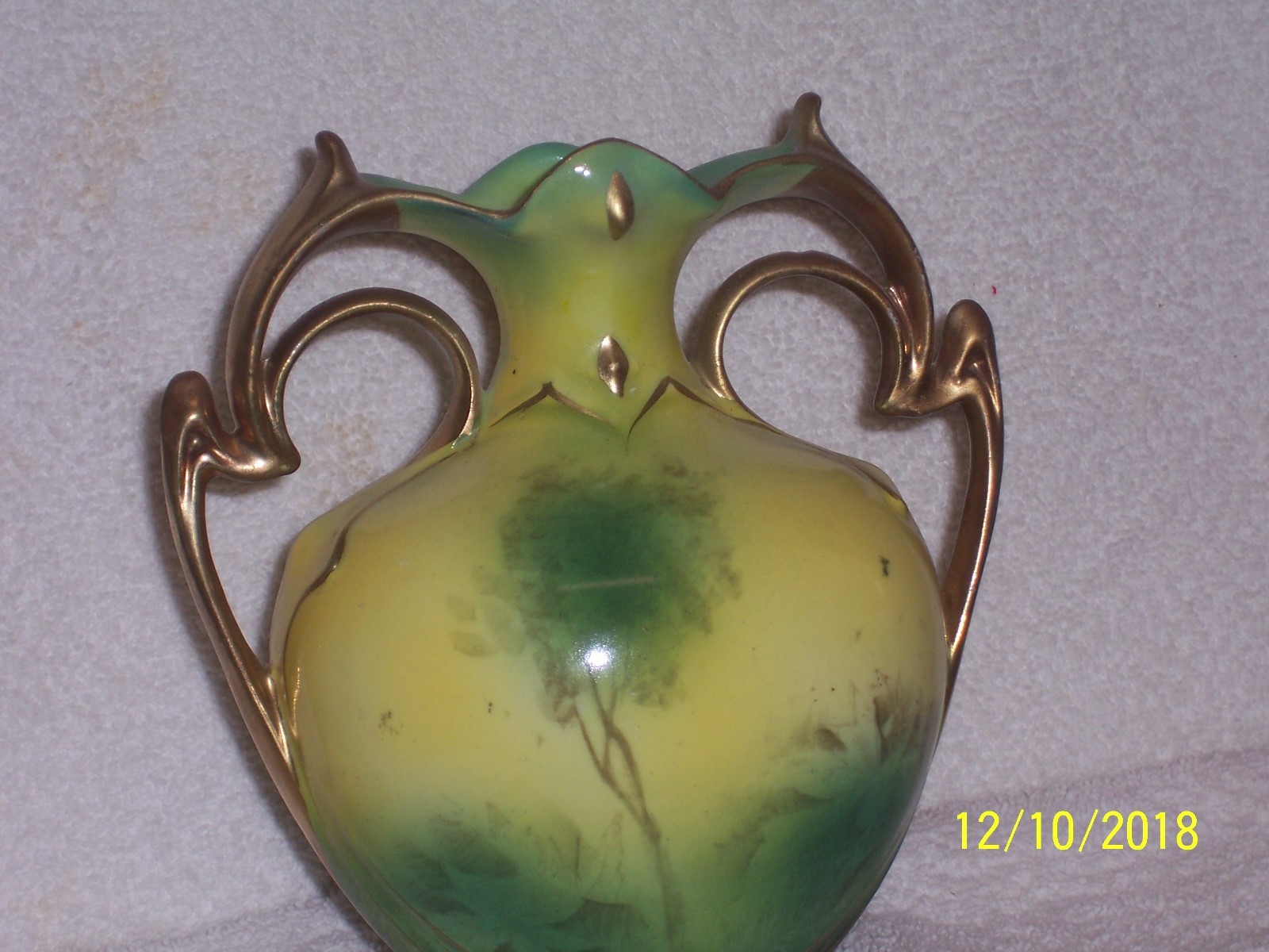 Royal Vienna Germany Castle Scene Vase