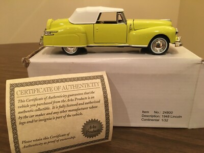 1948 Lincoln Continental Convertible by Arko Products Scale 1:32 NIB
