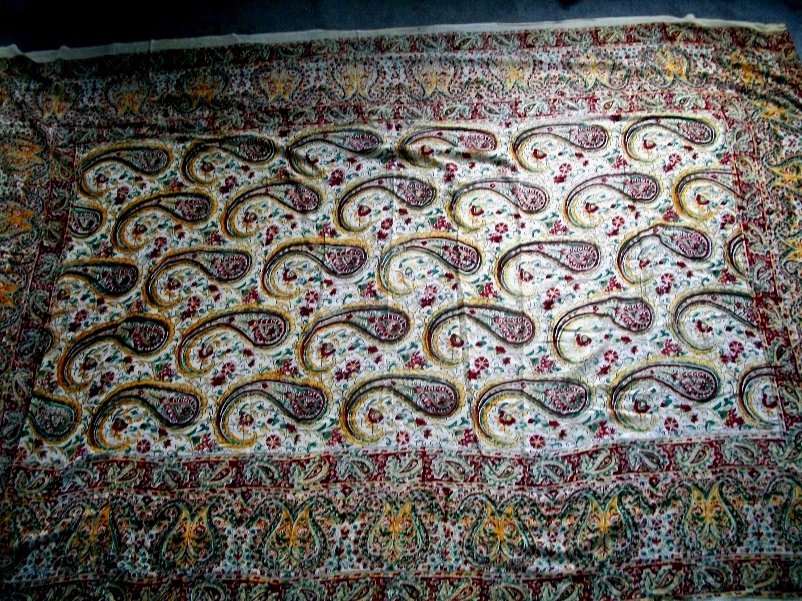 India Gauze Print Fabric 104 X 68 Vintage Cotton Print Fabric