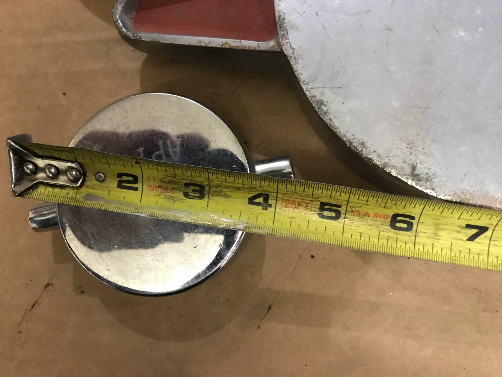 Vintage Fire Truck Hose Pump Caps HEAVY Chrome Firefighter Hydrant Lot of 3