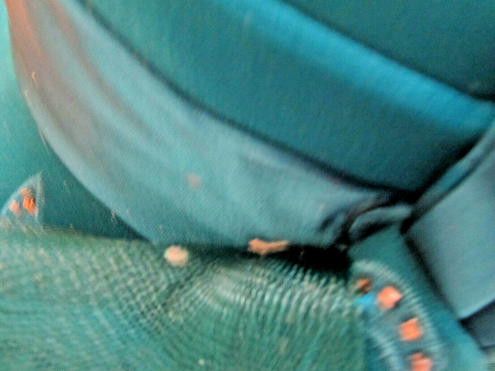 Midnight Velvet teal church, derby, dress, wedding hat with bling polyester