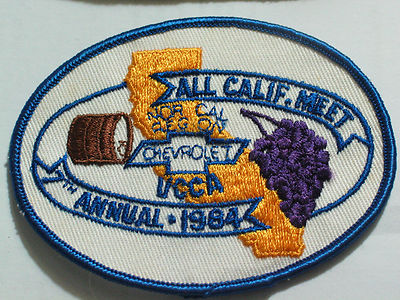 Chevy All Calf ornia Auto show UCCA 1984 Annual Meet Patch