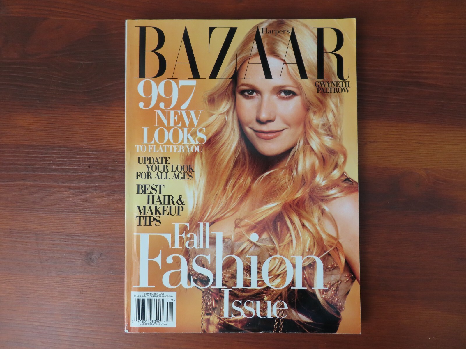 バザー　guinness paltrow バザー guinness paltrow 2006 SEPT HARPER'S BAZAAR MAGAZINE