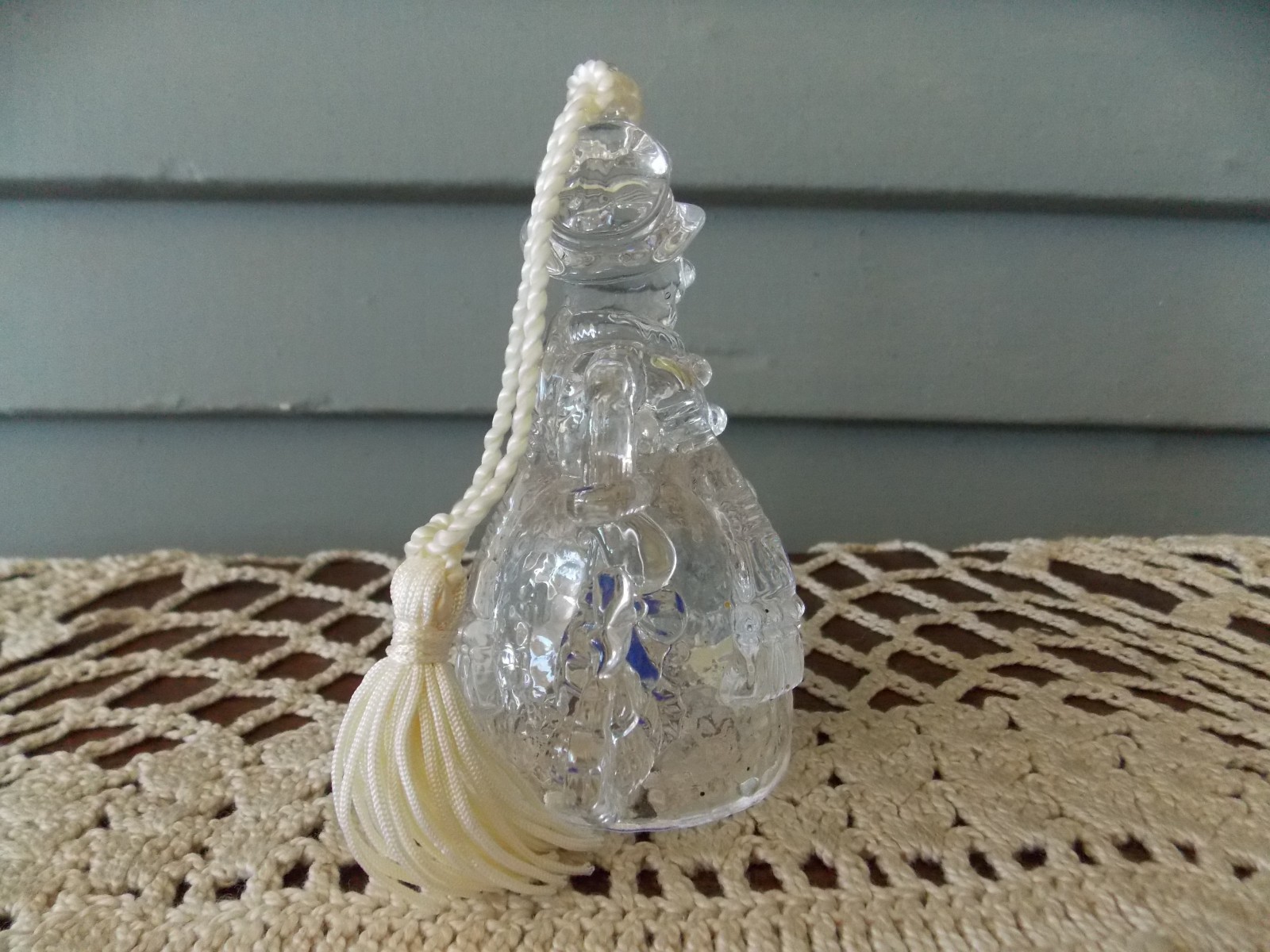 Waterford Marquis Crystal Snowman Bell Ornament