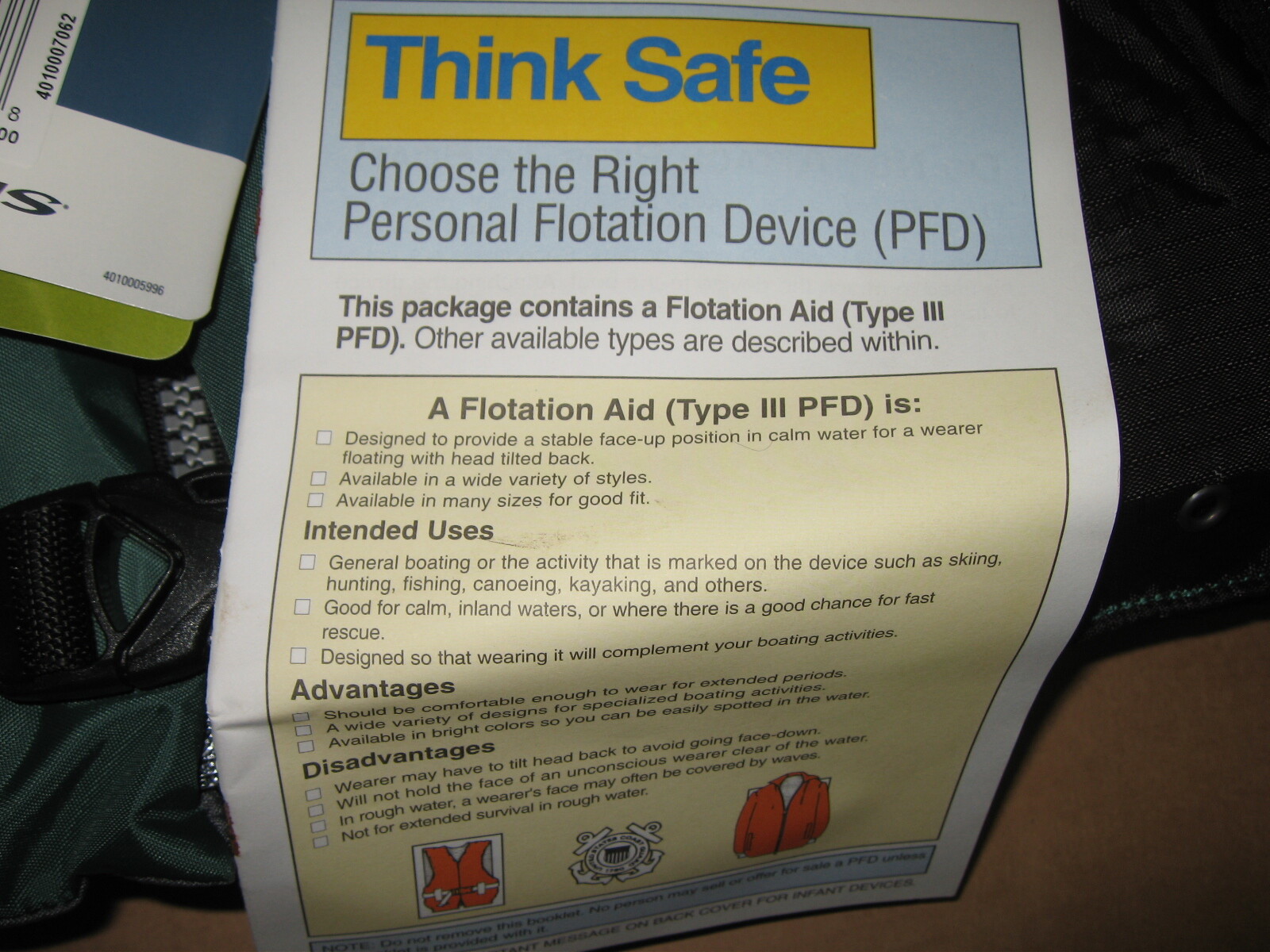 Stearns 4260 Comfort Series Collared Angler Vest Type 3 PFD