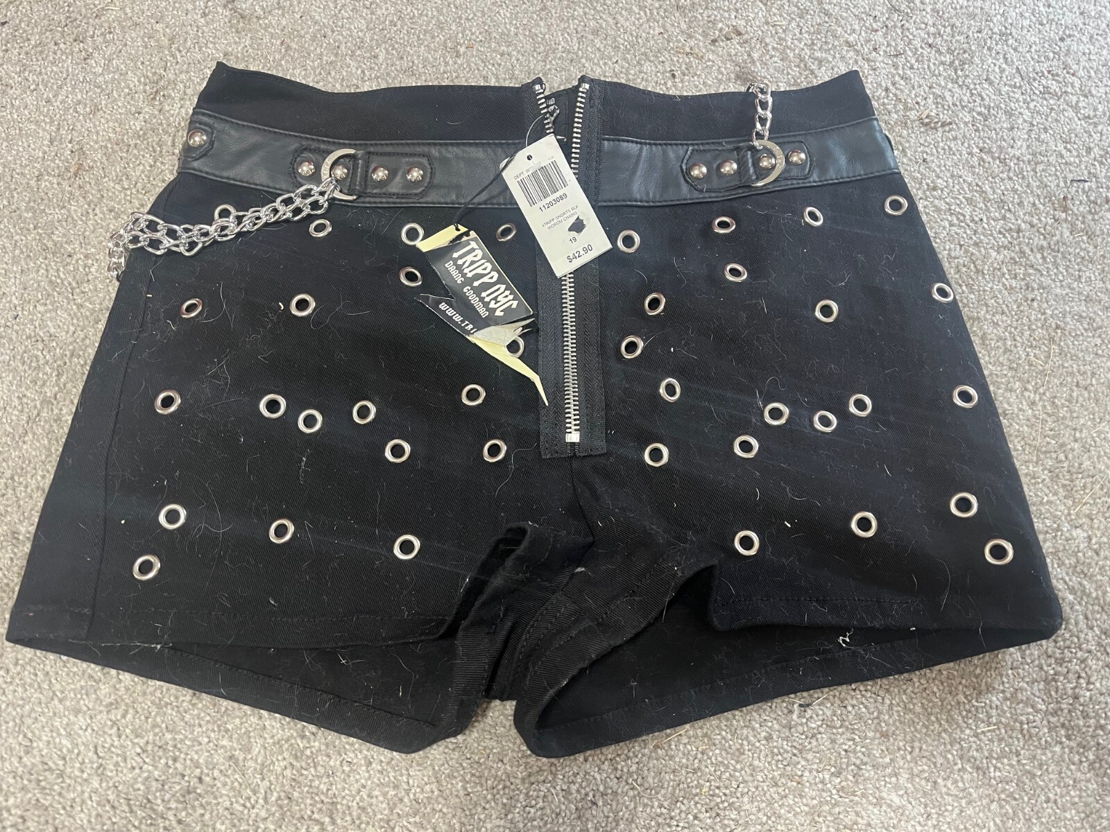 tripp nyc ミニワンピース y2k パンク Y2K gothic Tripp NYC mini skirt pleated corset with | Depop