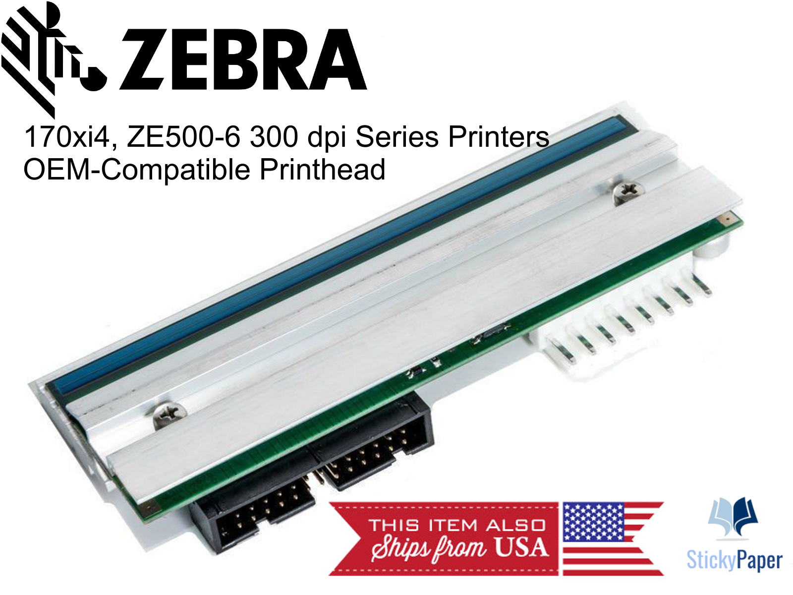 Zebra 170Xi4/ZE500-6 300 dpi Printhead (P1004237) USA