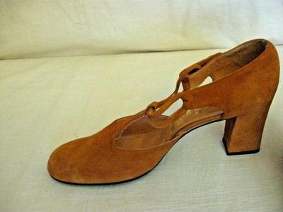 VINTAGE 1970'S JUAN MARTINEZ GARCIA SUEDE SHOES MADE IN SPAIN