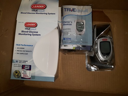 TRUE Result Blood Glucose Monitoring System Lancing Device Lancets still sealed