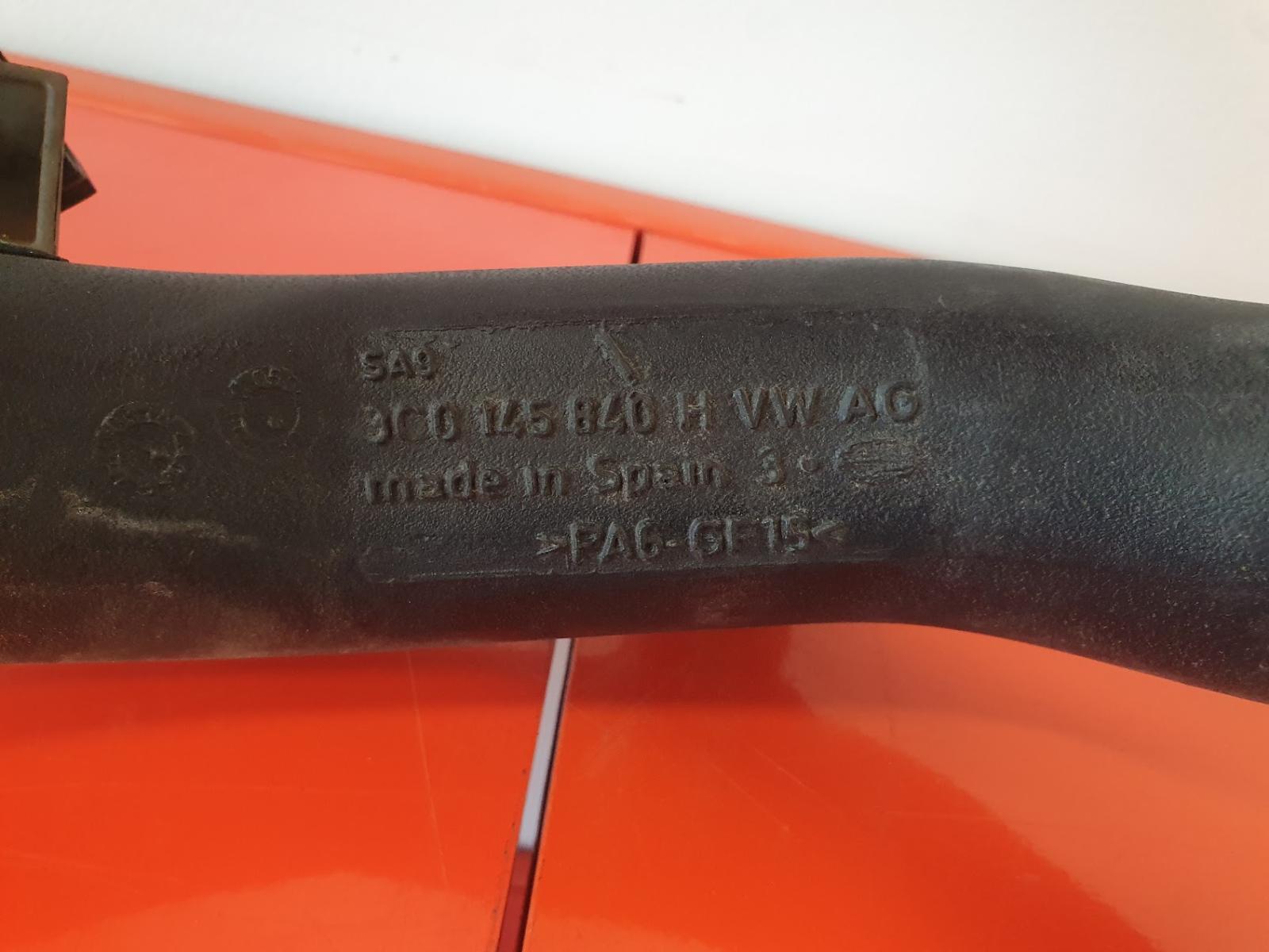 2010 Audi A3 AIR COOLER PIPE HOSE 8P 06/04-02/13 image 2