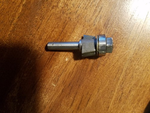 Bosch 85431 Router Bit two flute laminate trimmer assembly 10 bevel tip carbide