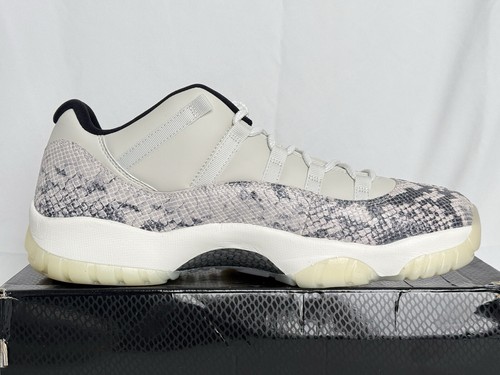 JORDAN NIKE AIR JORDAN 11 XI RETRO LOW SNAKESKIN LIGHT BONE SIZE 15 2019 CD6846-002