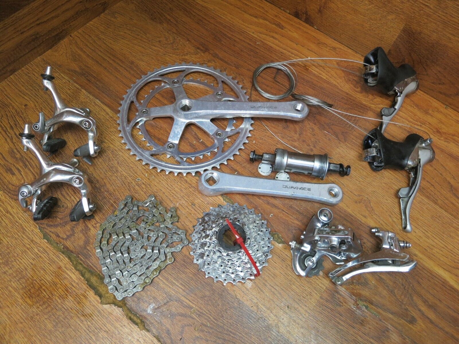 VINTAGE SHIMANO DURA ACE 7402 GROUP GROUPPO COMPLETE BUILD VINTAGE SHIMANO DURA ACE 7402 GROUP GROUPPO COMPLETE BUILD