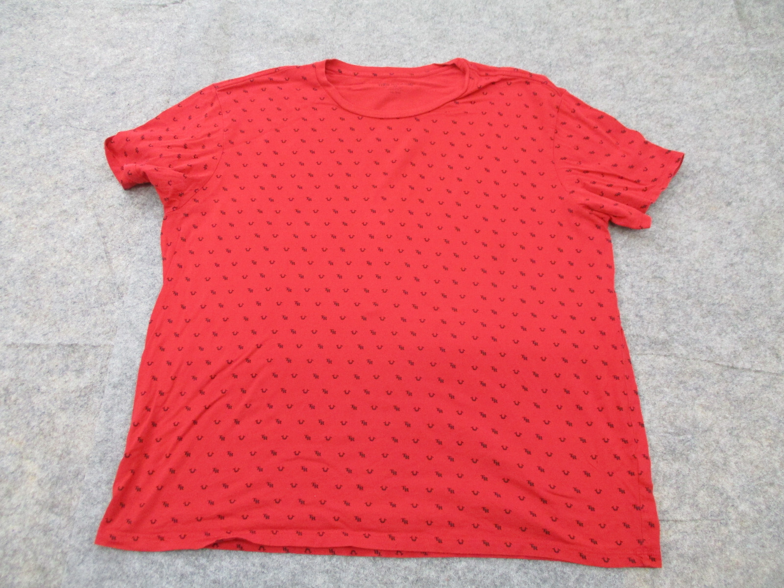 関税送料込★TRUE RELIGION★ロゴ スウェットシャツ True Religion U TR Crew Logo SS T-Shirt White/Black 104241