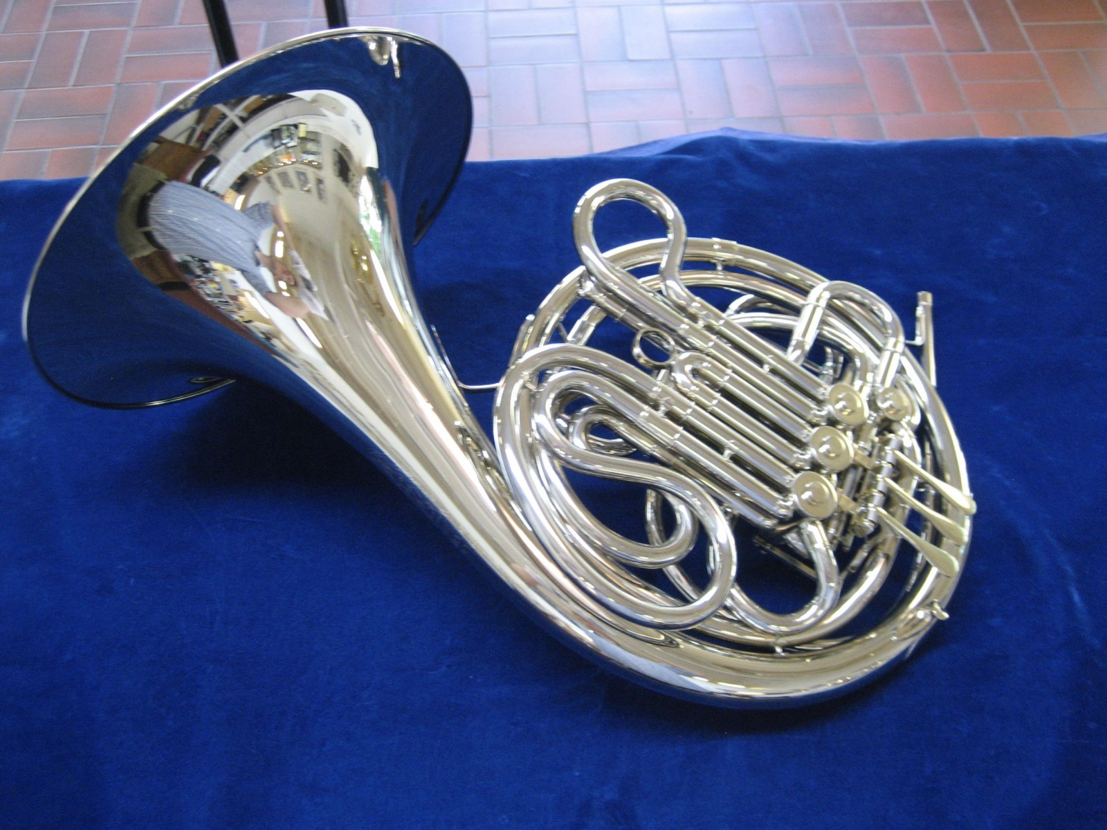 NEW C.G. CONN 8D SOLID NICKEL SILVER DOUBLE FRENCH HORN