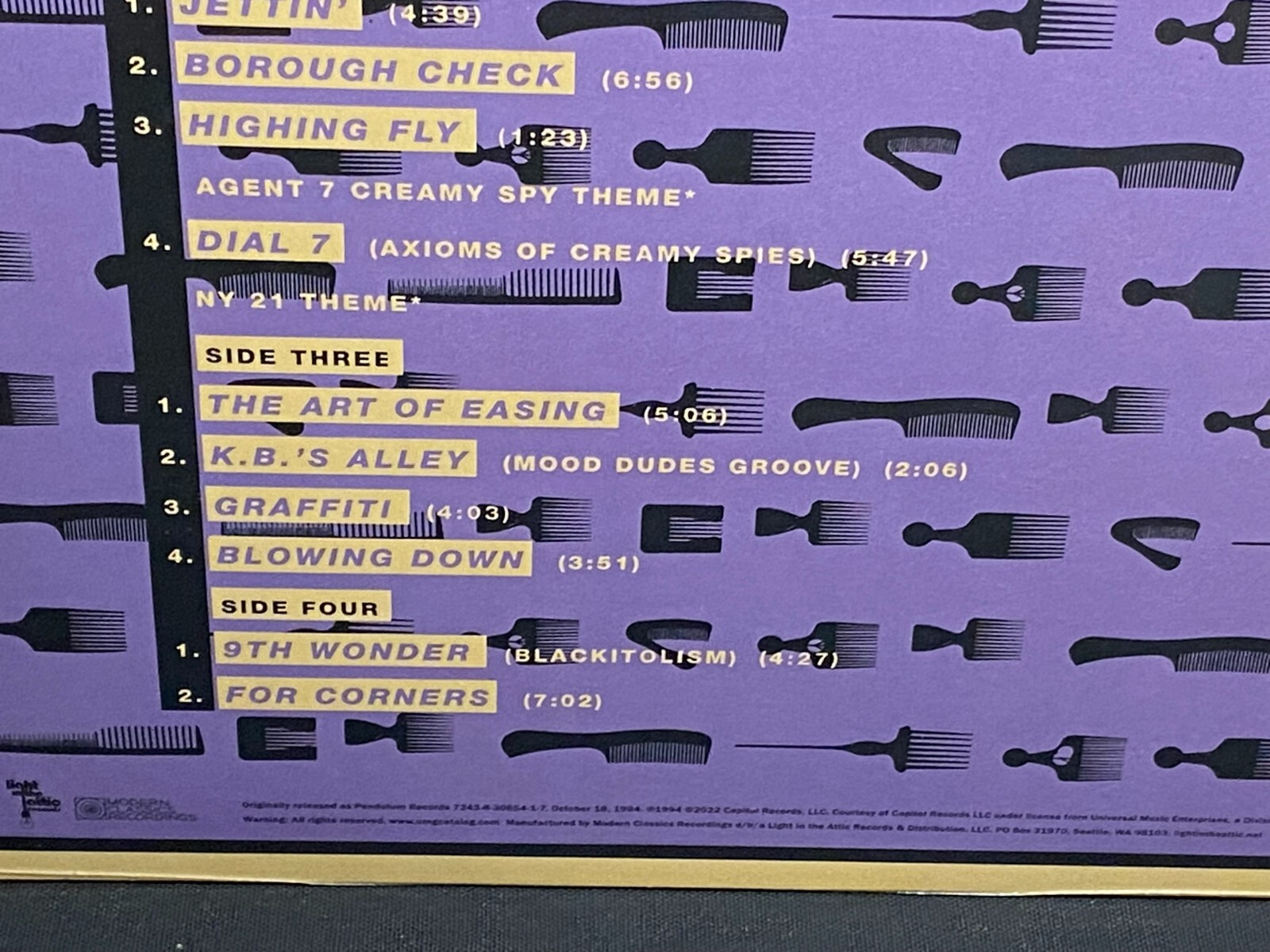 DIGABLE PLANETS - Blowout Comb  Ltd 2LP CLEAR + PURPLE COLOR VINYL New & Sealed!