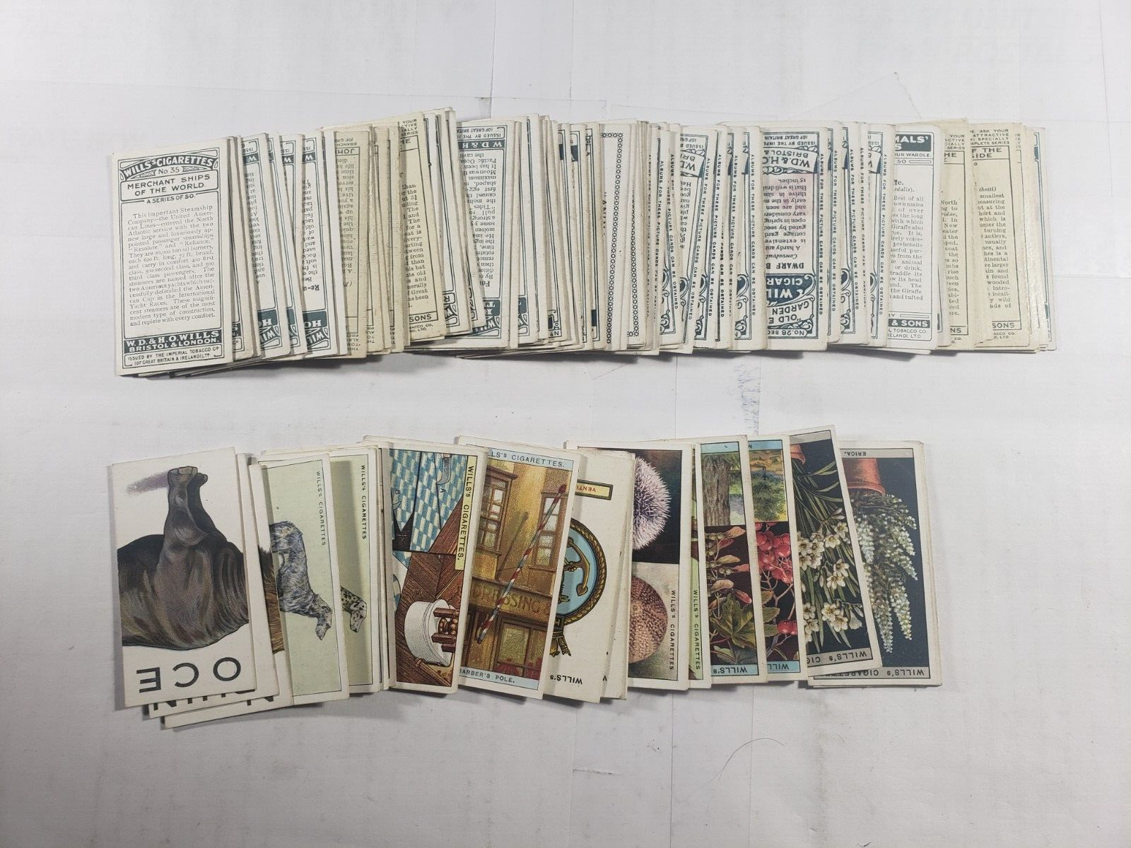 Lot of 1000 Mixed Cigarette Cards Wills & Players Mixed Series