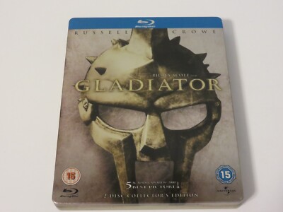 GLADIATOR STEELBOOK BLU RAY COLLECTOR LIMITED EDITION UK IMPORT NEW POSTCARDS