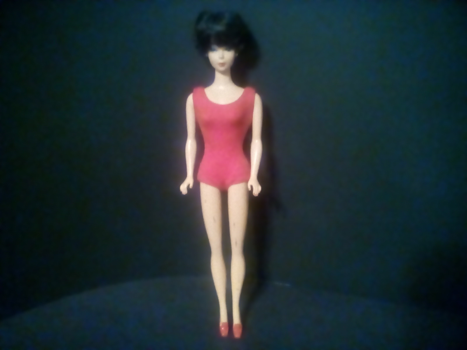 vintage brunet bubble cut barbie by mattel.1958/1993