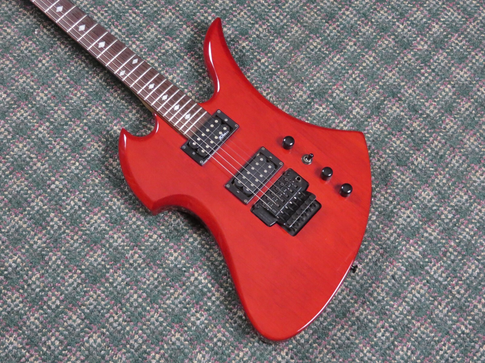 1990s B.C. Rich Japan N.J. Series Mockingbird Trans Red! w 1990s B.C. Rich Japan N.J. Series Mockingbird Trans Red! w