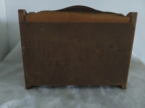 Vintage Carpenter's General Store Country Wooden Bread Box