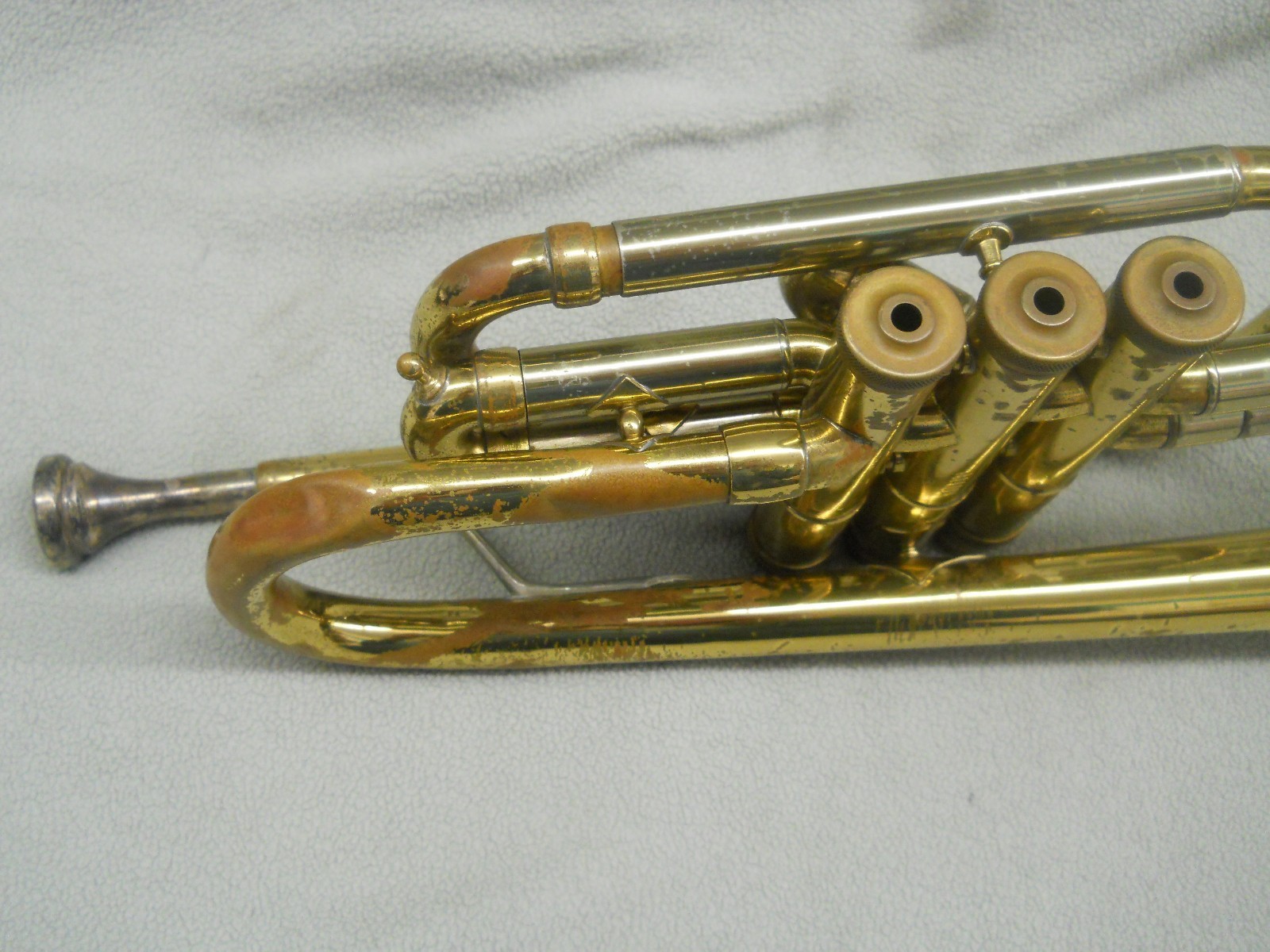 Vintage Cornet REYNOLDS MEDALIST Made in USA w/case Brass Band Jazz Instrument