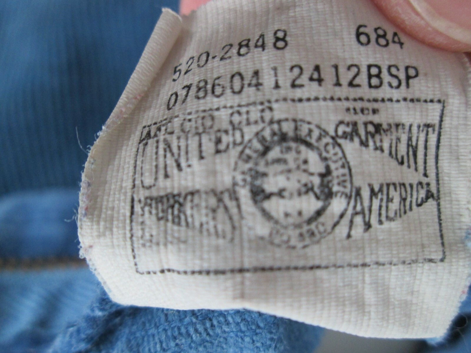 VTG LEE Pants Youth 10 REG 24x25 Blue Corduroy American Workers Union Boys Kids