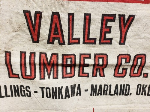 VINTAGE VALLEY LUMBER CO Apron NOS House Fireplace Tonkawa Marland Billings Okla