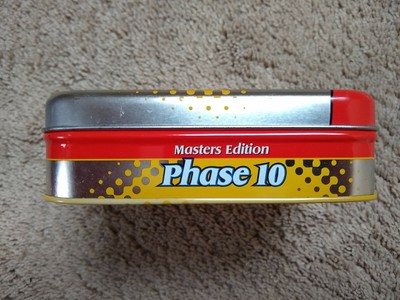 PHASE 10 Masters Edition tin 2003 Fundex Ages 8+ game Phase Ten NO INSTRUCTIONS