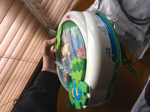 Fisher Price Mattel Crib Rainforest Waterfall Peek-a-boo 2006 Monkeys Fish