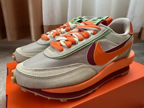 Nike Sacai x Clot x LDWaffle 'Net Orange Blaze' DH1347- 100 Nike Sacai x Clot x LDWaffle 'Net Orange Blaze' DH1347- 100